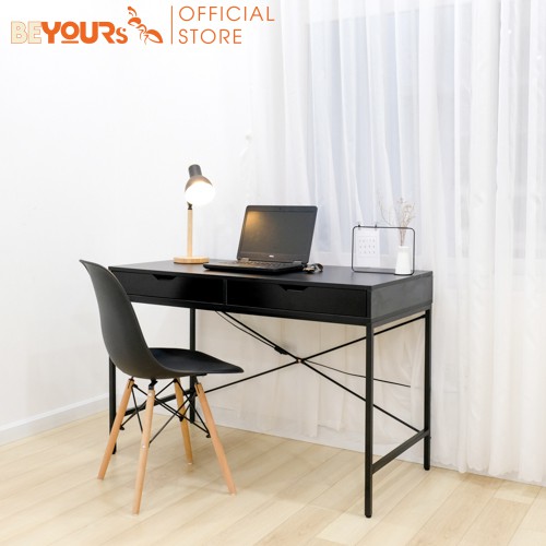 Bàn Làm Việc Gỗ BEYOURs Square Table Có Ngăn Kéo Học Sinh Nội Thất Phòng Làm Việc Lắp Ráp