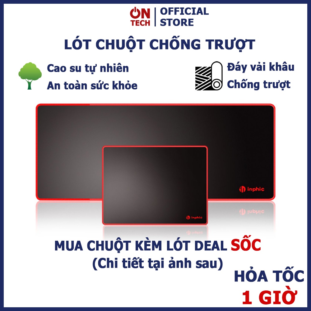 Lót Chuột Pad Chuột Cỡ Lớn Cỡ Bé Bàn Di Chuột Chất Liệu Cao Su Tự Nhiên Chống Trơn Trượt Dùng Làm Việc Văn Phòng, Gaming