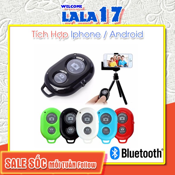 Nút remote chụp ảnh bluetooth từ xa điều khiển chụp hình máy ảnh giá rẻ Lala17