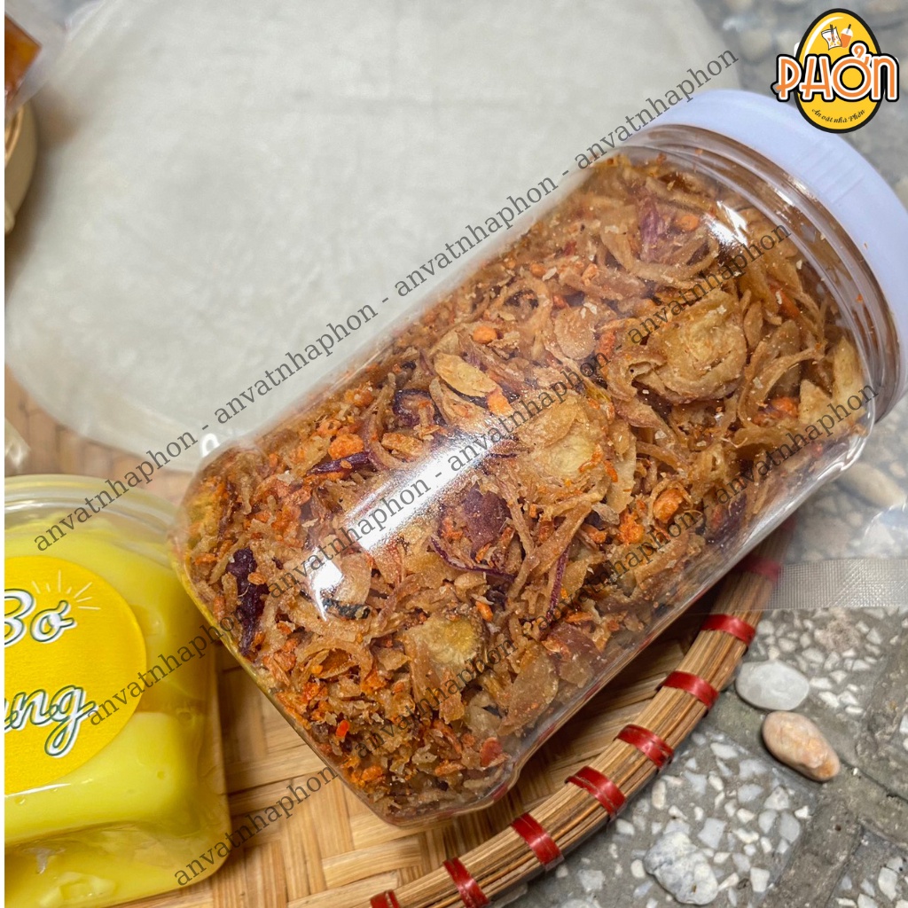 COMBO SIÊU BƠ Bánh tráng phơi sương, 1 hủ muối tép hành phi, 2 hủ bơ - Ăn Vặt Nhà Phởn