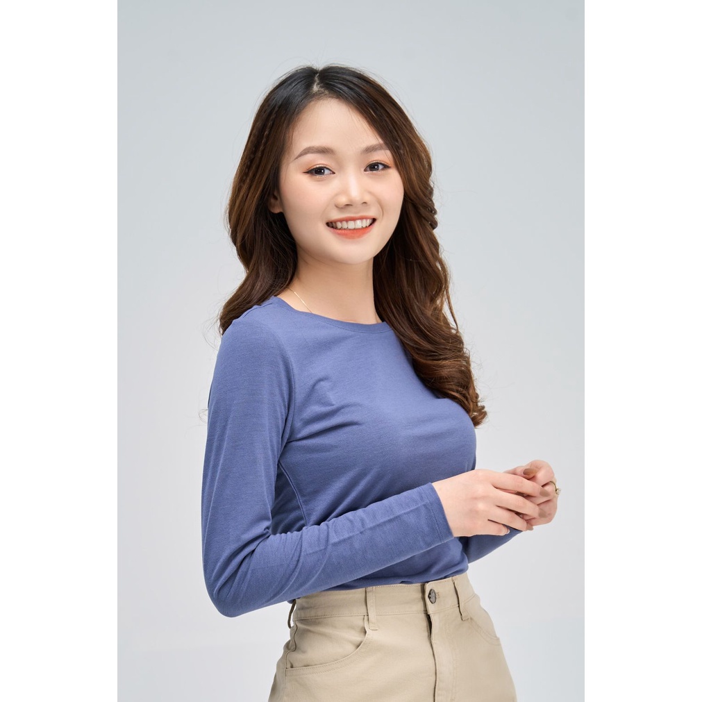 Áo thun giữ nhiệt YODY cổ tròn basic mềm mại vô cùng thoải mái - ATN4606