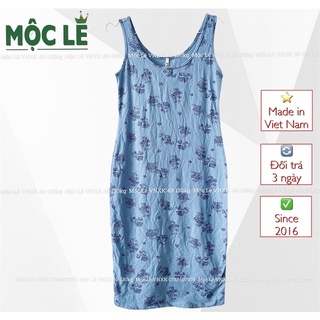 Đầm thun ôm body dress vnxk mỏng mát hoạ tiết