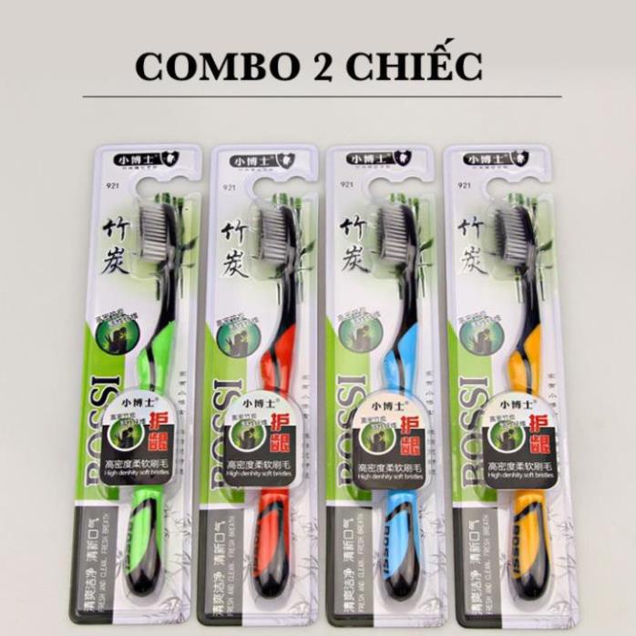 [DEAL SỐC ⚡] COMBO 2 BÀN CHẢI ĐÁNH RĂNG THAN HOẠT TÍNH HÀN QUỐC -Mai Chi