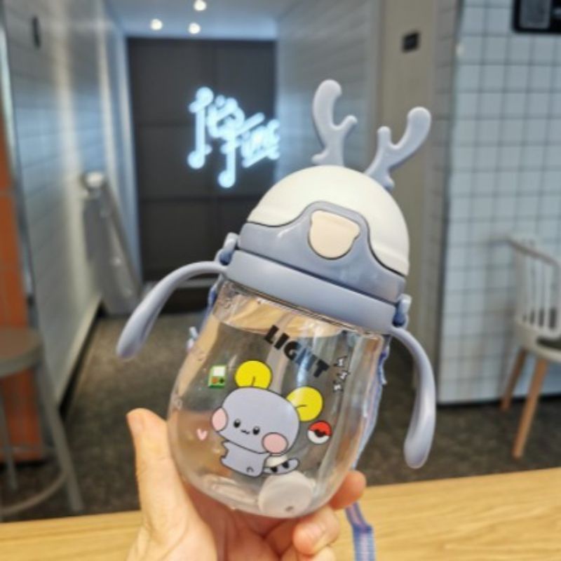 Sale !!! Bình Tập Uống Nước Có Tay Cầm. Bình uống nước hình lợn, hươu