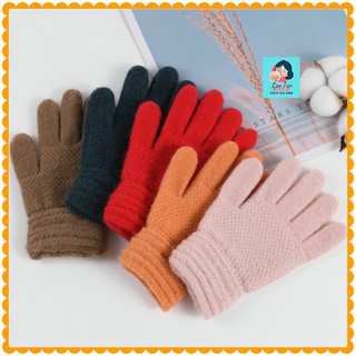 GĂNG TAY LEN TRẺ EM cho bé nhiều màu dễ thương từ 2 đến 10 tuổi GT01