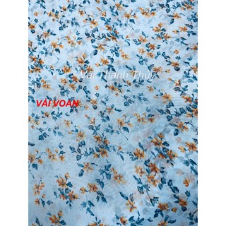 VẢI VOAN  HOA NHÍ - DÒNG VẢI THÔNG DỤNG - 1 MÉT X 1M5