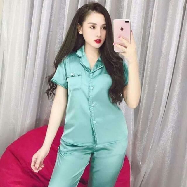 Bộ lụa thái nơ cao cấp ( lửng)