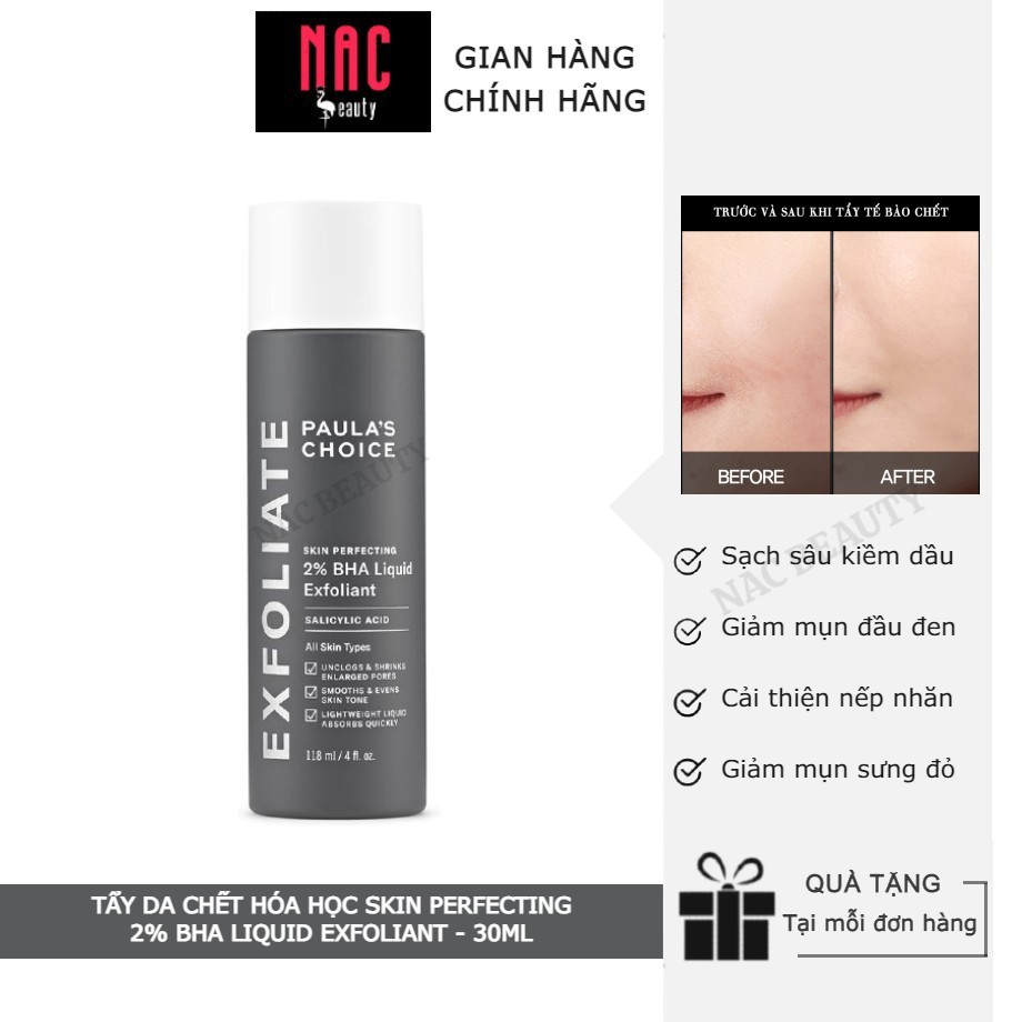 Tẩy Da Chết Hóa Học Skin Perfecting 2% BHA Liquid Exfoliant 30ml