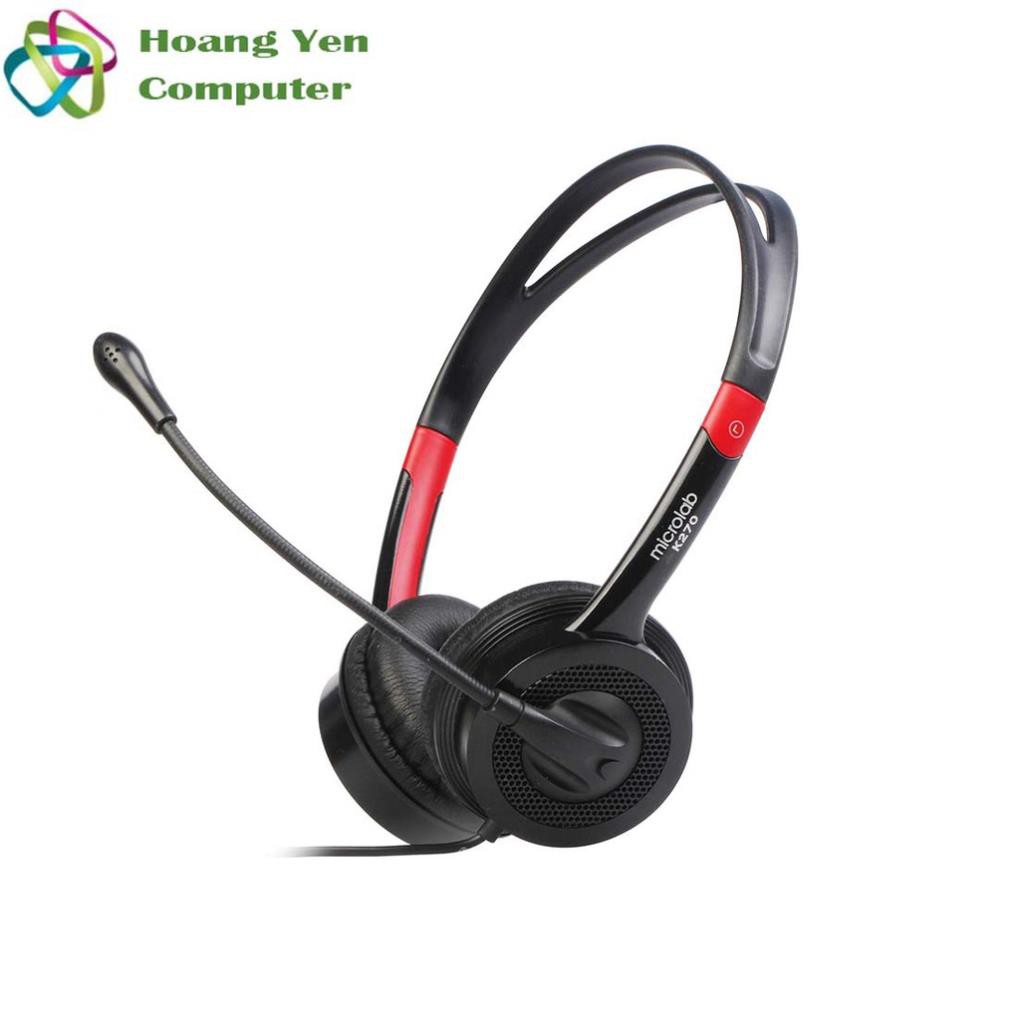 Tai Nghe Chụp Tai Kèm Micro Microlab K270 Có Dây - Bh Chính Hãng 1 Năm