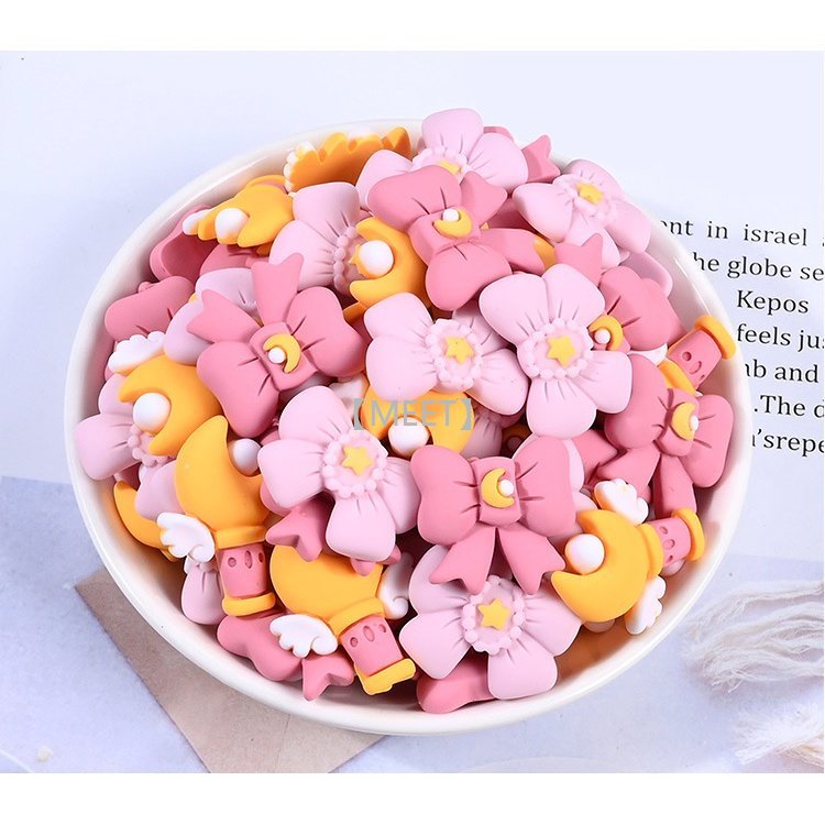 [Met] 1 Cái / Túi Hình Nơ Nhựa Resin Làm Đồ Trang Sức Thủ Công DIY