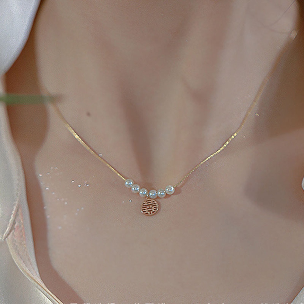 Vòng cổ Ngọc Trai May Mắn Sang Trọng Quý Phái