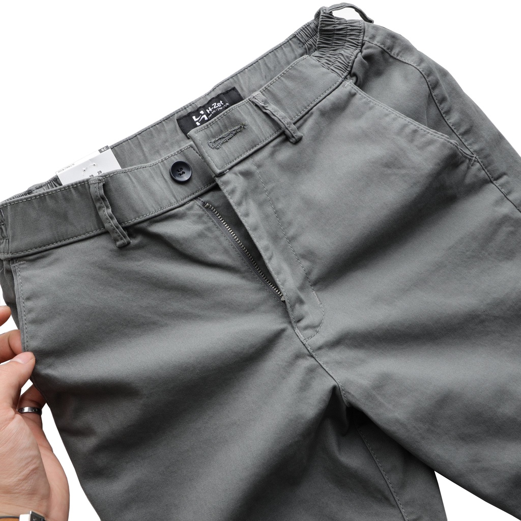 Quần Short Kaki Nam H-ZET - Form Slim Fit Mặc Trên Gối - SHORT KK 03