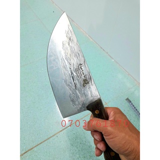Dao thái thịt, chặt xương bản to thép sần Nhật Bản