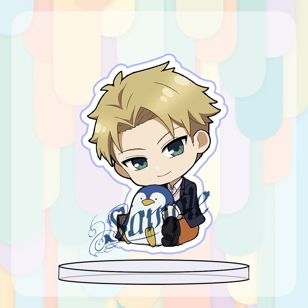 ( MINI ) Mô hình Standee in hình SPY X FAMILY ver ÔM GIA ĐÌNH ĐIỆP VIÊN anime chibi mica trưng bày