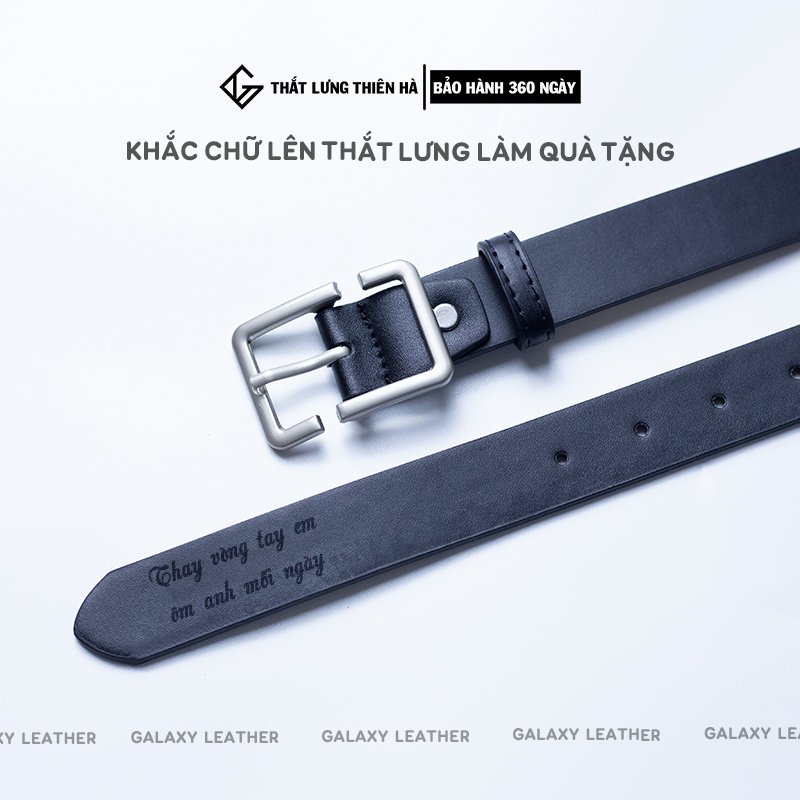 Thắt Lưng Unisex Thời Trang Hàn Quốc Có Khắc Chữ Lên Dây Nịt Theo Yêu Cầu Làm Quà Tặng, Dây Lưng Full Box - Túi Xách