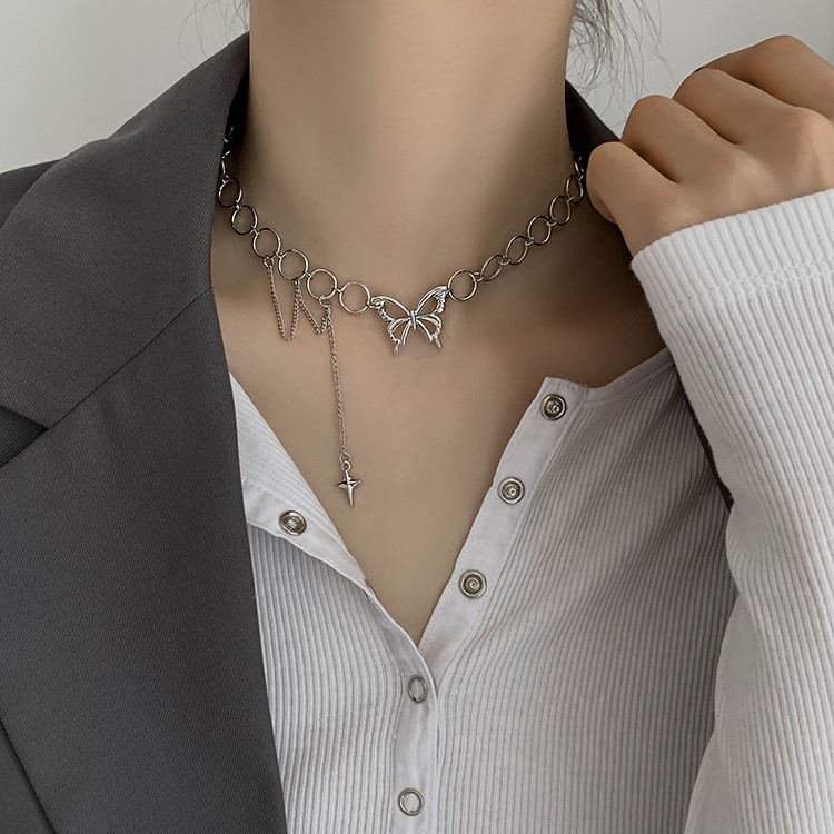 vòng cổ Mặt Bướm Xinh Xắn Theo Phong Cách Hàn Quốc 2021 / C10