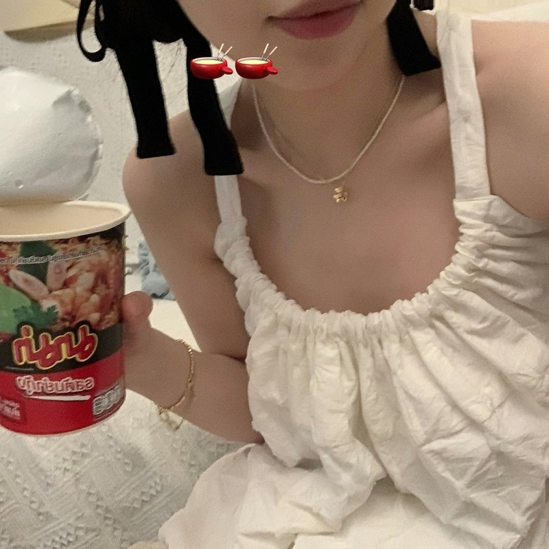 Áo Hai Dây Hở Lưng Thời Trang Mùa Hè Nhật Bản Dễ Thương Dành Cho Nữ