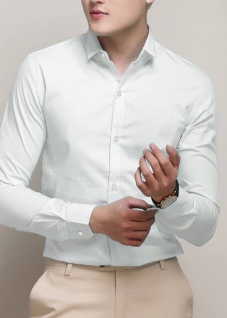 ÁoSơ Mi Dài Tay Nam Vải Lụa Cao Cấp - Chống Nhăn - Form Slimfit Cực Đẹp