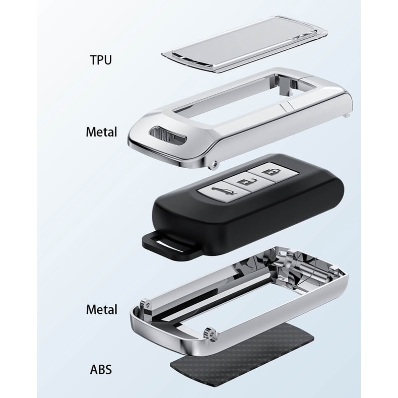 Vỏ Chìa Khóa Kim Loại Cho Mitsubishi Lancer Attrage Triton ASX Outlander Xpander Attrage