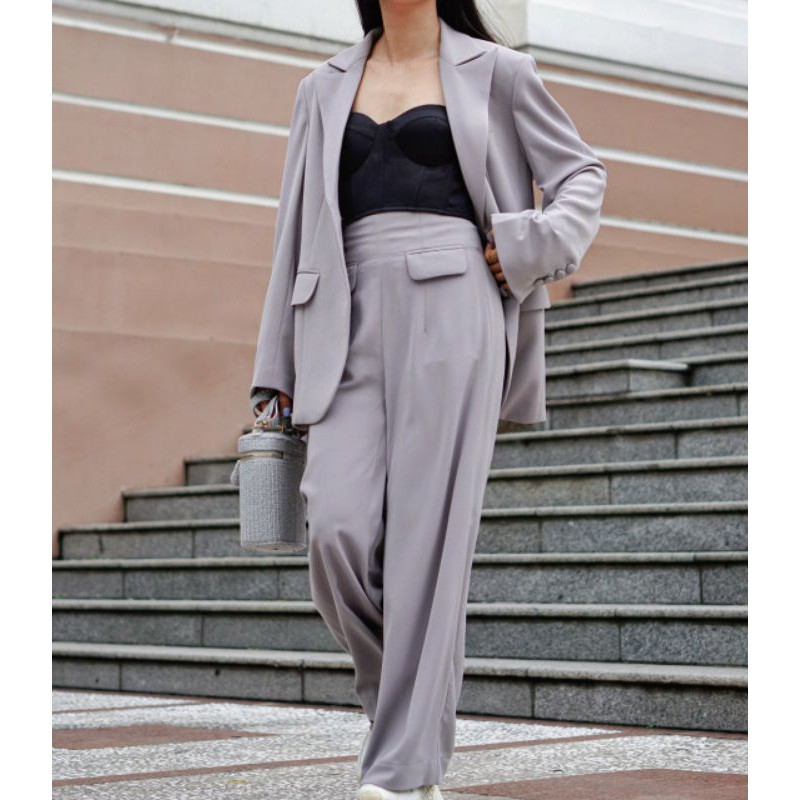 Quần CORSET TROUSERS dài ống rộng size tùy chỉnh eo | BigBuy360 - bigbuy360.vn