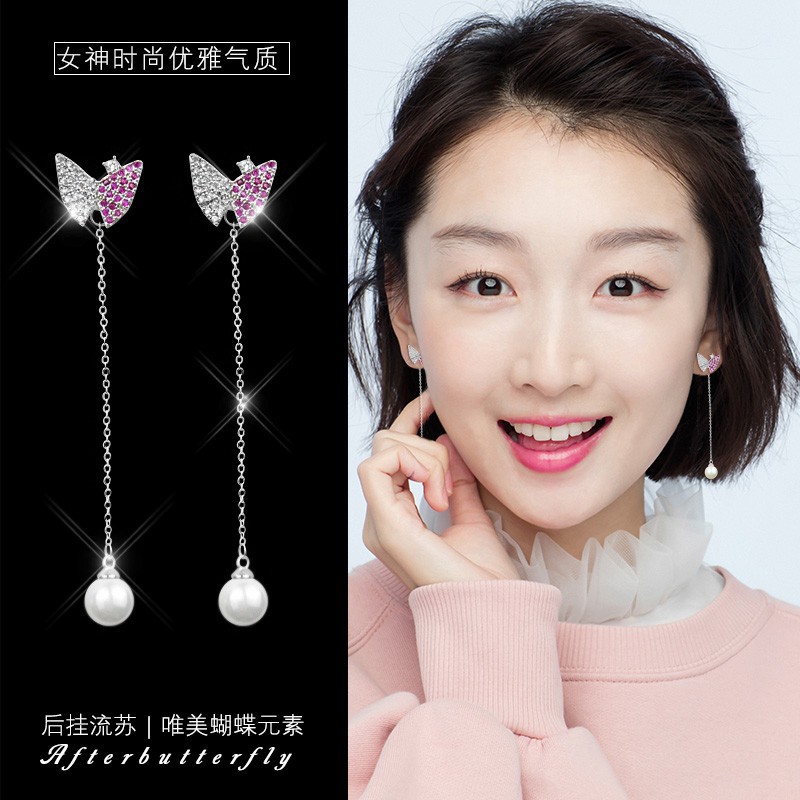 Hoa tai bươm bướm( mang được 2 kiểu )