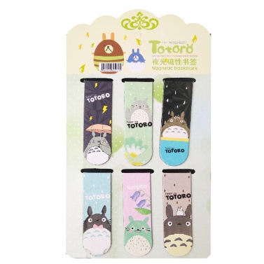 Bookmark Nam Châm ( Đánh Dấu Sách ) Anime Ghibli Tonari no Totoro - Bộ 6 Cái Nhẫu Nhiên