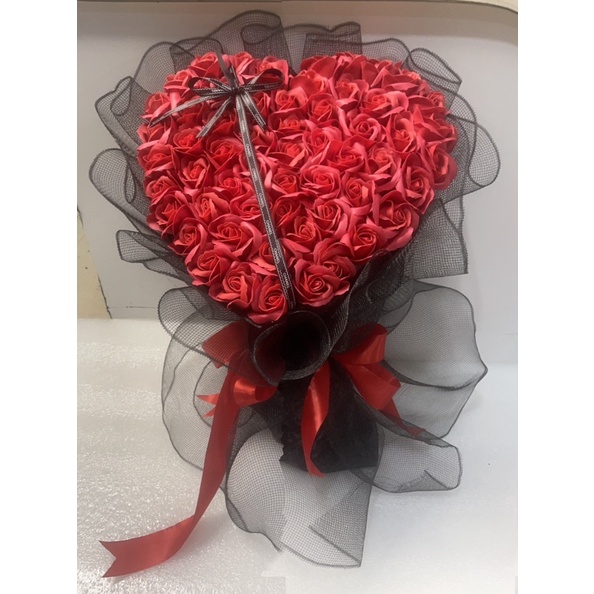 Bó sáp trái tim 50b