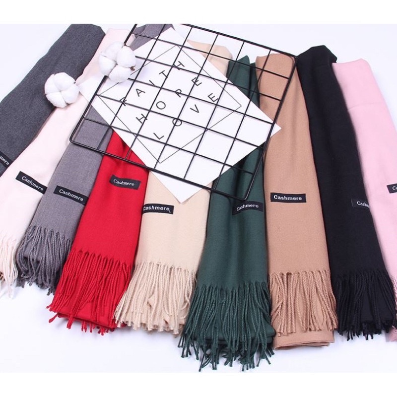 SALE !!! KHĂN CASHMERE CHOÀNG CHO NỮ MÀU TRƠN (SP000904) SHOP PHÚC YẾN