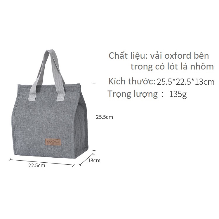 Túi Giữ Nhiệt Đựng Cơm Trưa/ Túi Đựng Thức Ăn Chống Thấm Nước Phong Cách BenTo #Food