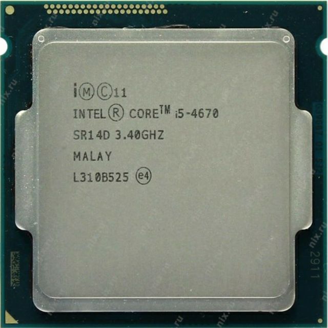 Chip CPU Intel I5 4670 2ND, Xung nhịp lên đến 3.8GHz, Socket LGA 1150, 4 nhân 4 luồng