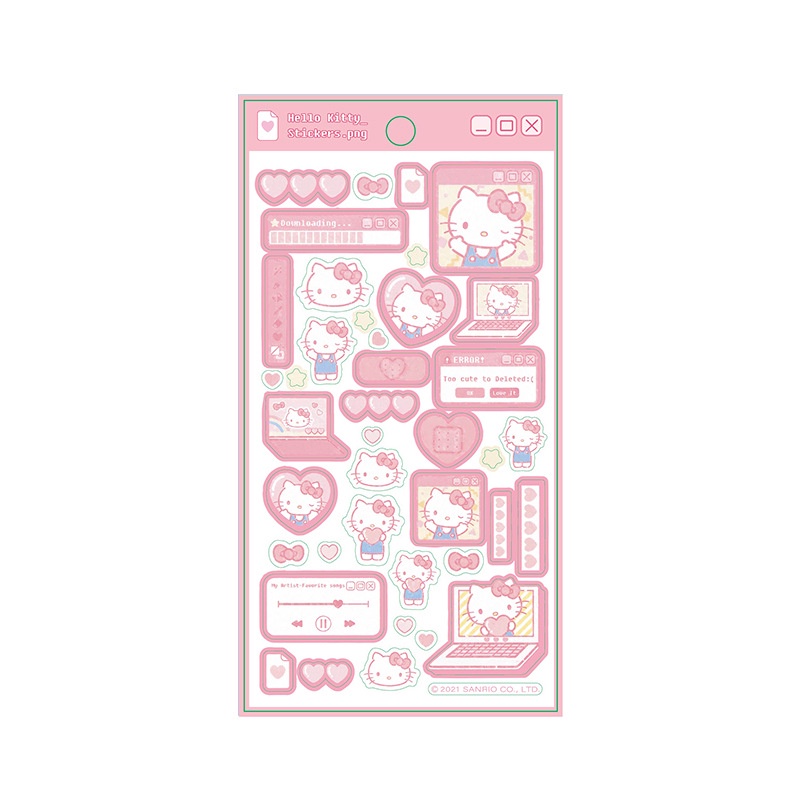 Miếng Dán Trang Trí Sổ Tay Hình Sanrio Hoạt Hình Dễ Thương Chống Thấm Nước diy