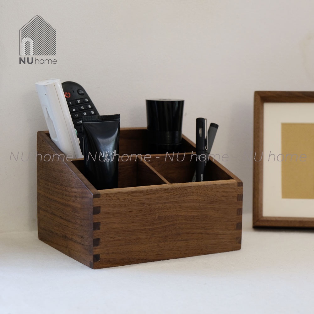 nuhome.vn | Hộp đựng remote - Remi, hộp đựng bút vật dụng đa năng được thiết kế đơn giản bằng chất liệu gỗ cao cấp