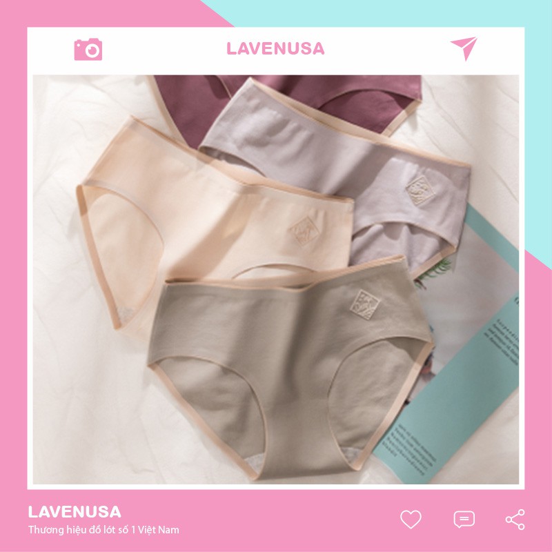 Quần lót cotton nữ cạp ép không viền kháng khuẩn siêu đẹp QL62