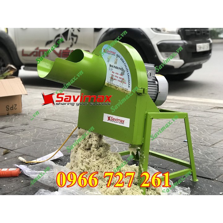 Máy thái chuối nguyên cây siêu mịn 1.5kw thái nhanh cây chuối to