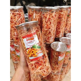 Hũ 300g mực xe sợi hấp nước dừa.