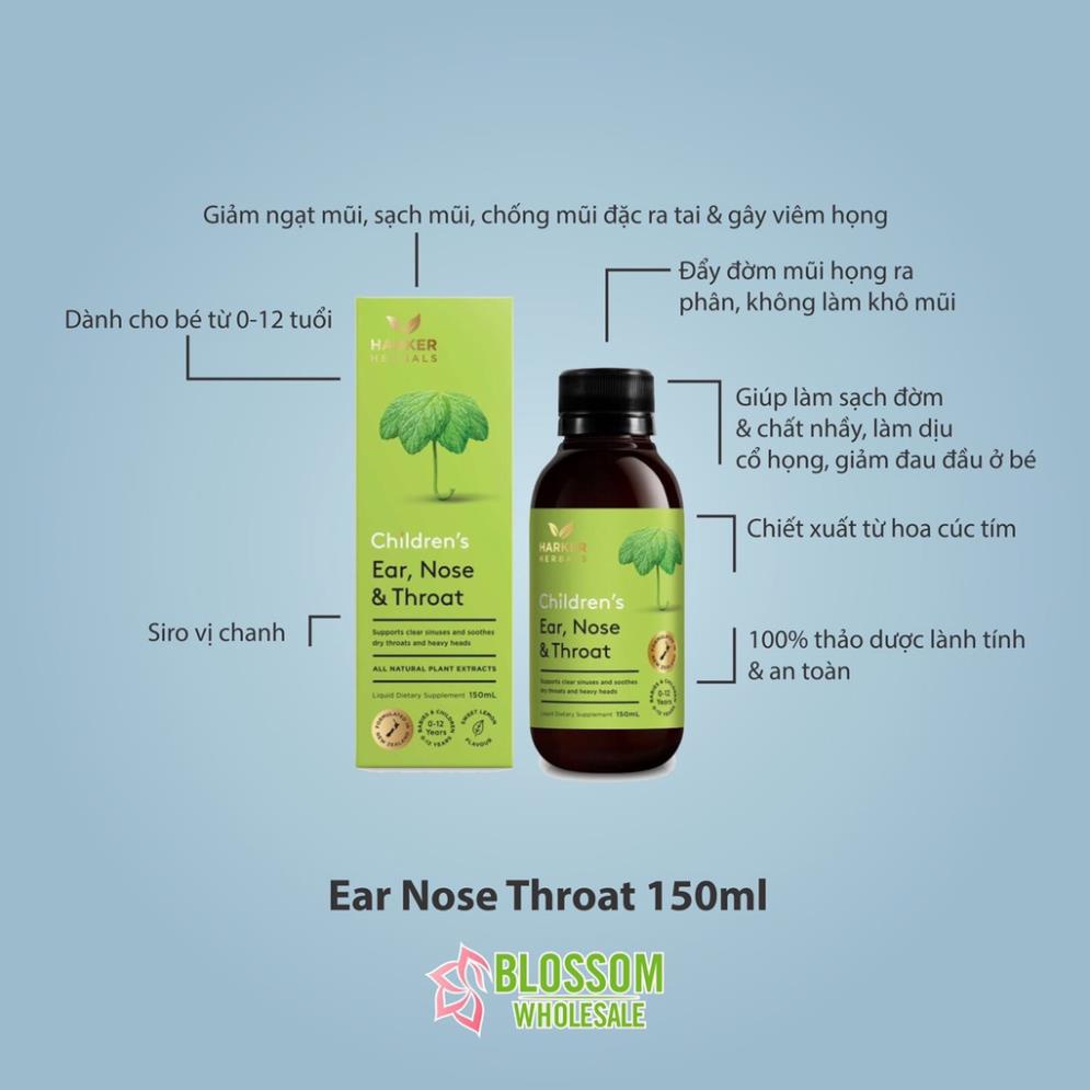 Siro thảo dược Harker Herbals xanh lá hông NewZealand 100ml và 150ml các loại cho bé Mamababy