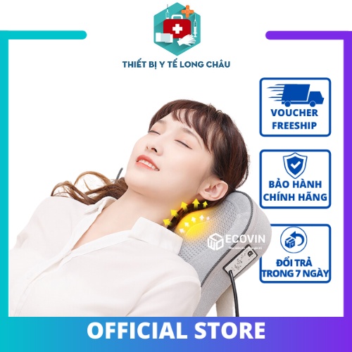 Máy Massage Thắt Lưng - Máy Mát Xa Lưng Vai Cổ - 8 Chế Độ Massage 4D Giảm Căng Thẳng, Giúp Ngủ Ngon, Chất Liệu Cao Cấp