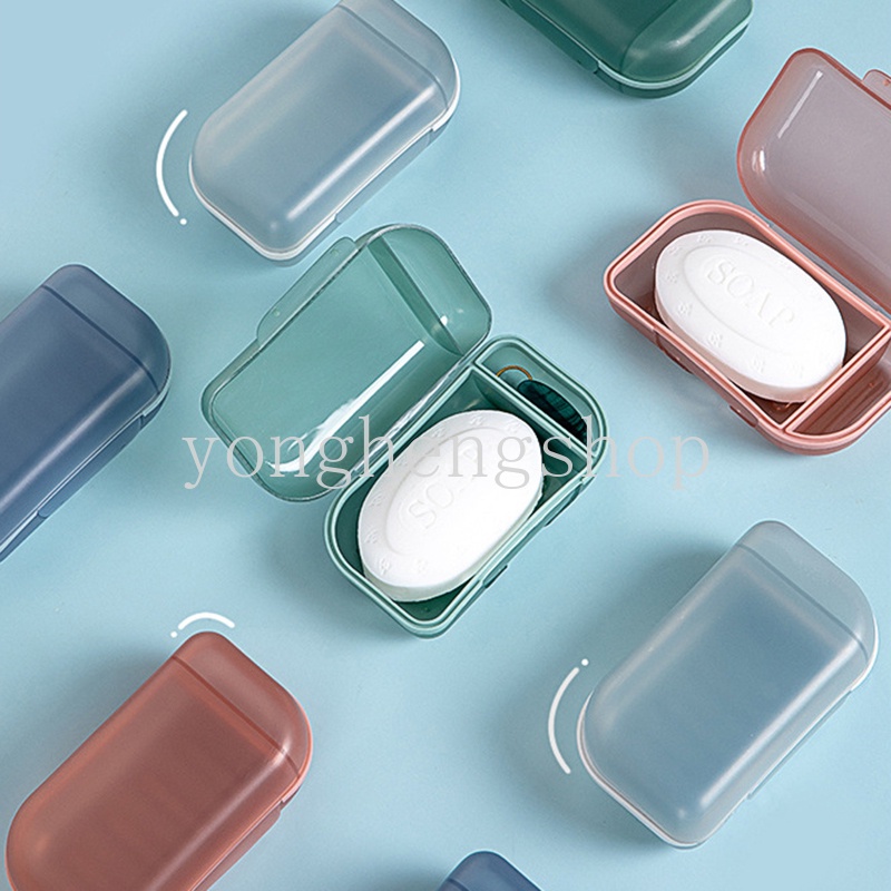 Hộp Nhựa 2 Ngăn Đựng Xà Phòng Tiện Lợi