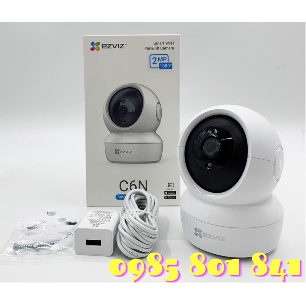 Camera Wifi Ezviz C6N Full HD 1080P xoay 360 độ, đàm thoại 2 chiều kèm thẻ nhớ. Hàng chính hãng