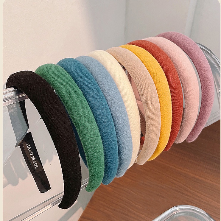 Băng Đô Cài Tóc Bằng Nhung Dày Dặn Chống Trượt Thời Trang Cho Nữ