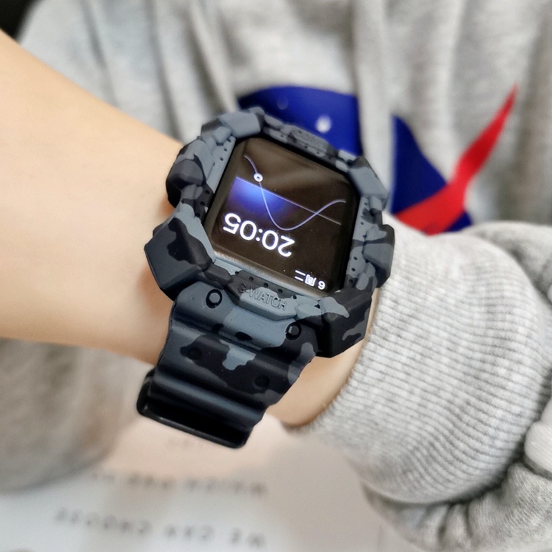 Ốp Dây Đeo Silicon Cho Đồng Hồ Thông Minh Apple Watch Series 8 7 SE 6 2 3 4 5 49mm 45mm 41mm iwatch SE Ultra 5 4 38mm 40mm 42mm 44mm