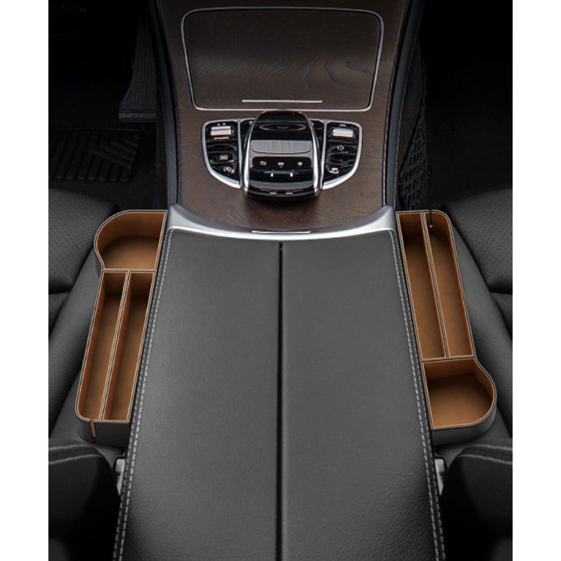 ✅ NOWSHIP ) KHAY ĐỂ ĐỒ KHAY CẠNH GHẾ TIỆN DỤNG TRÊN XE HƠI BASEUS ELEGANT Car Storage Box