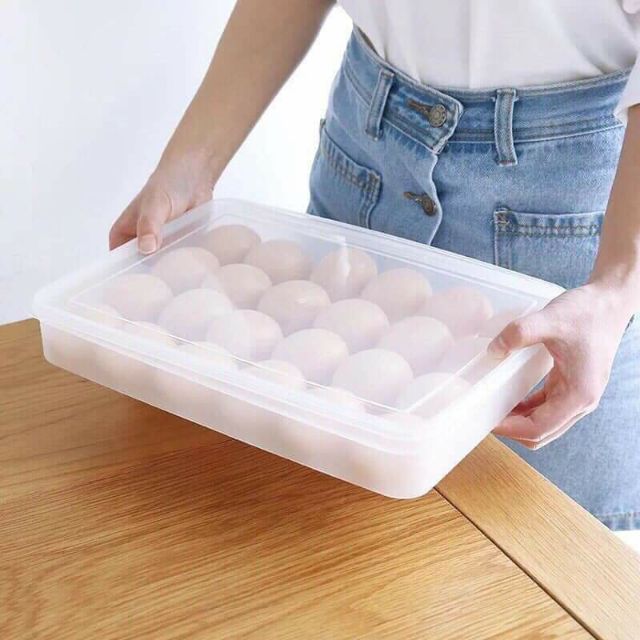 Khay Đựng Trứng EGGS STOREa 24 Ô Siêu To Chất Liệu Nhựa Cao Cấp