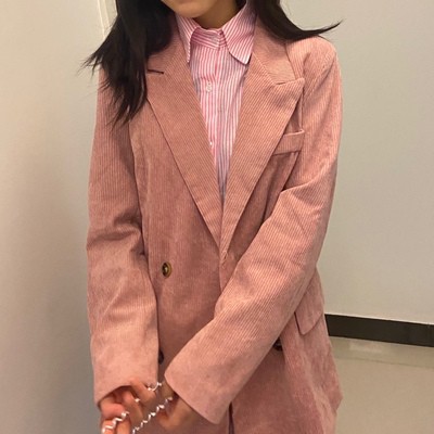 (3 Mẫu)Ảnh thật 3 hình cuối-Áo blazer nhung mùa thu thời trang Ulzzang | BigBuy360 - bigbuy360.vn