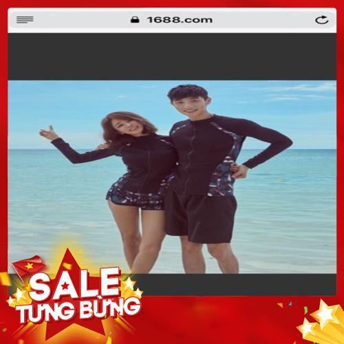 Đồ bơi đôi tay dài nam nữ/ bikini tay dài cặp đôi - Hàng nhập khẩu