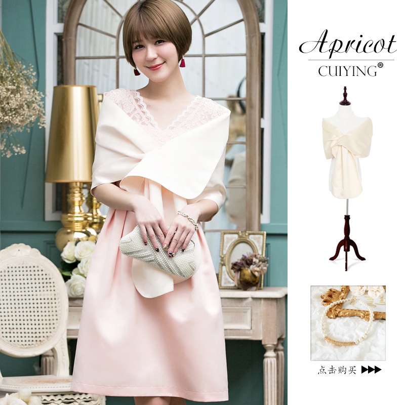 Khăn Choàng Chéo Màu Sắc Thanh Lịch Cho Cô Dâu 88013 | BigBuy360 - bigbuy360.vn