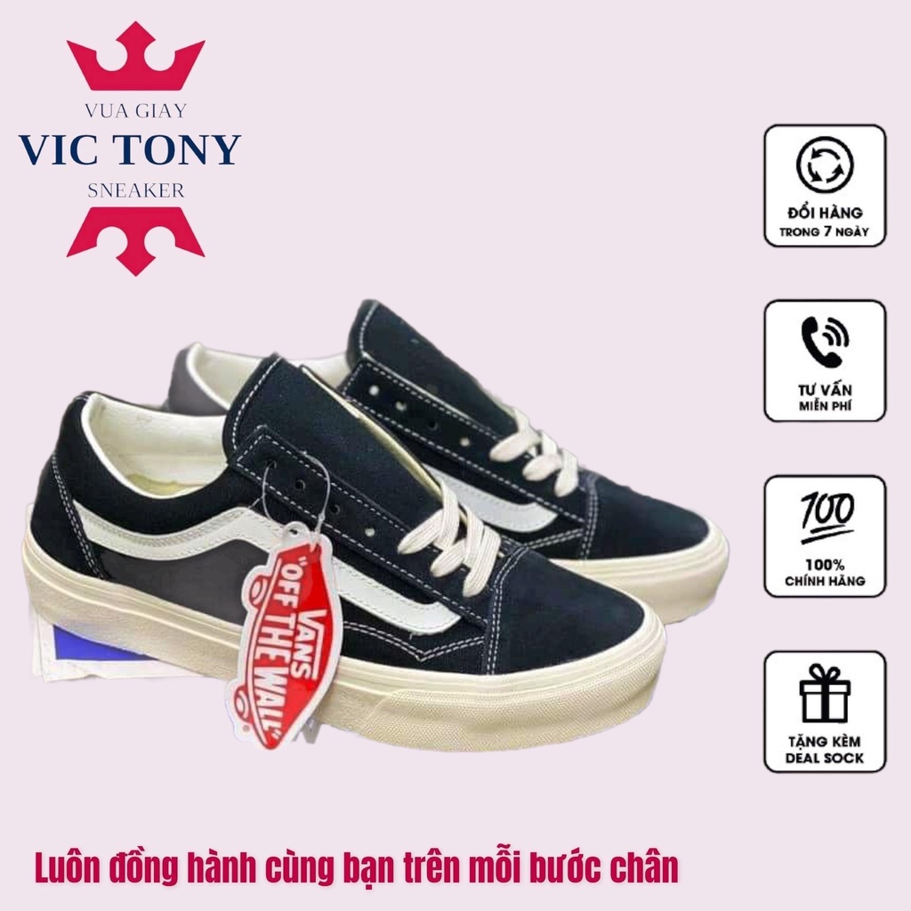 GIÀY 𝐕𝐀𝐍𝐒 VAULT OLD SKOOL MÀU ĐEN ⚡Full box bill⚡ Giày thể thao nam nữ 2021 | BigBuy360 - bigbuy360.vn