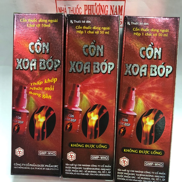 Cồn xoa bóp xịt OPC-chai 50ml