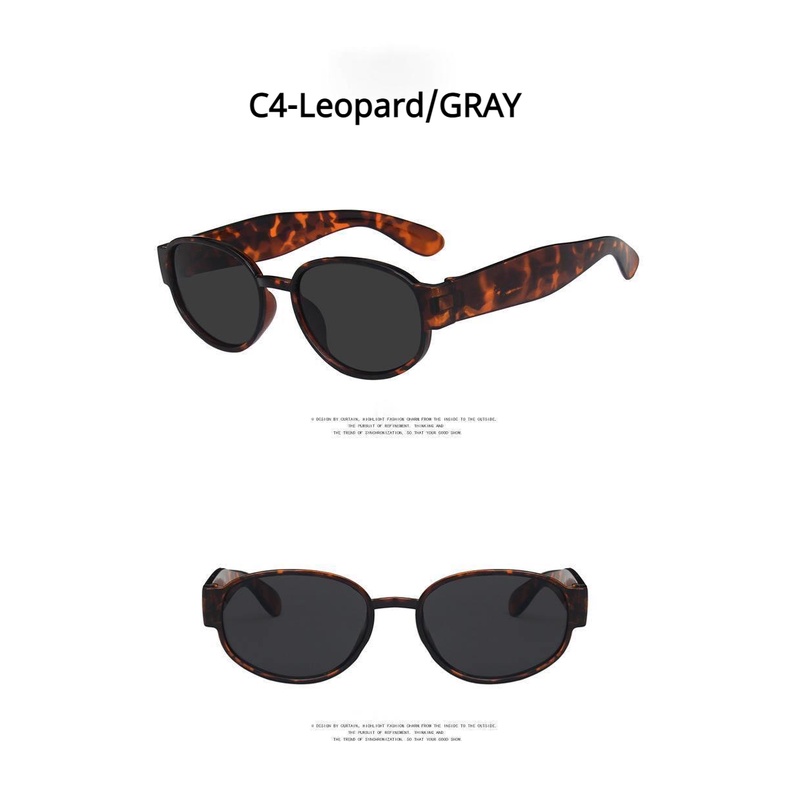 Kính râm thiết kế gọng hình oval phong cách Âu-Mỹ 2021 sành điệu