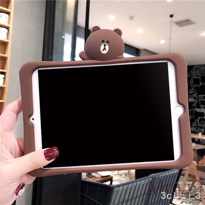 ❧Máy tính bảng kèm theo giá đỡ chống rơi vỡ hình gấu cho iPhone 2/3/4 iPad Mini 1/2/3 5 Air2 2019 10.2 4/5